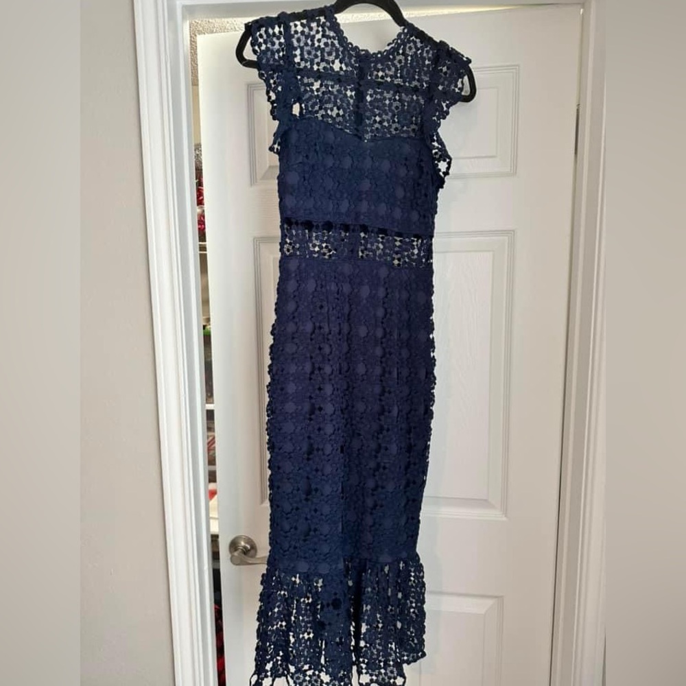 Petal and pup gorgeous navy midi dress